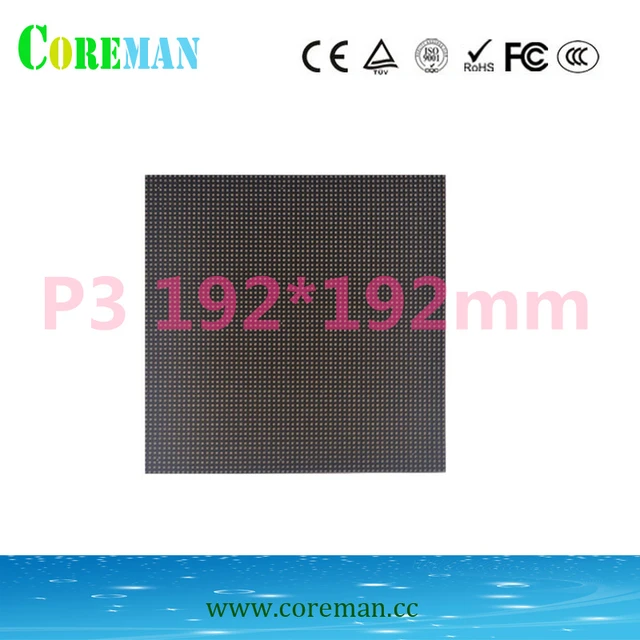 3 years warranty p3 indoor smd led display module 1/16 1/321hub75 ...