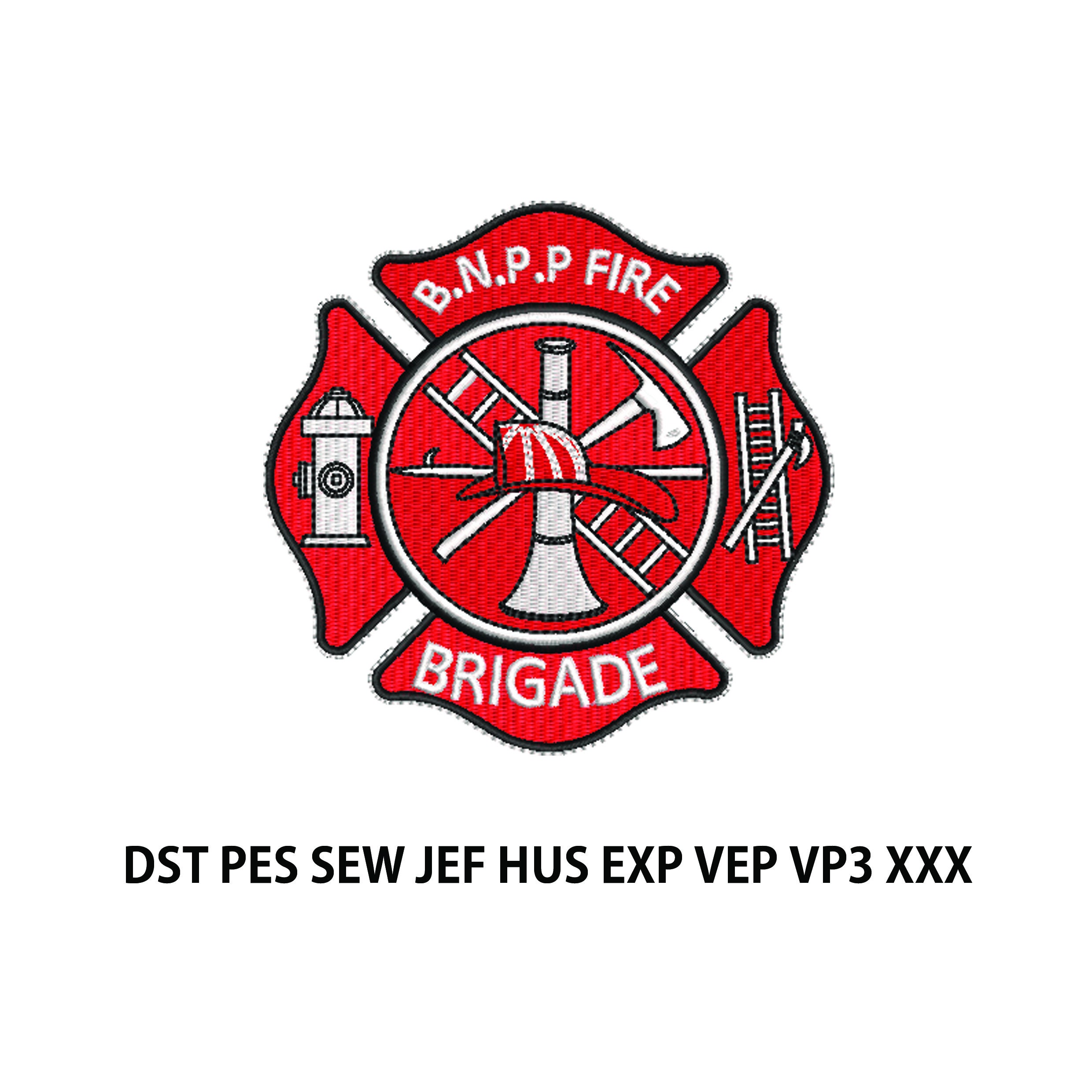 Firefighter Embroidery Logo Design Digital File Computer - Etsy