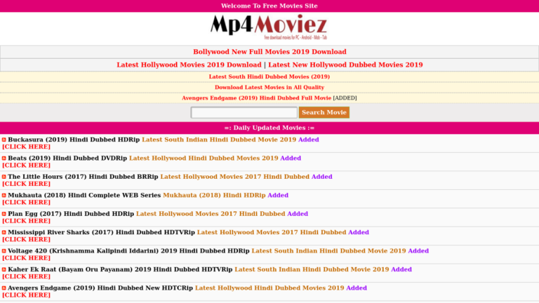 Mp4moviez – Download Mp4 Online Bollywood, Hollywood Movies ...