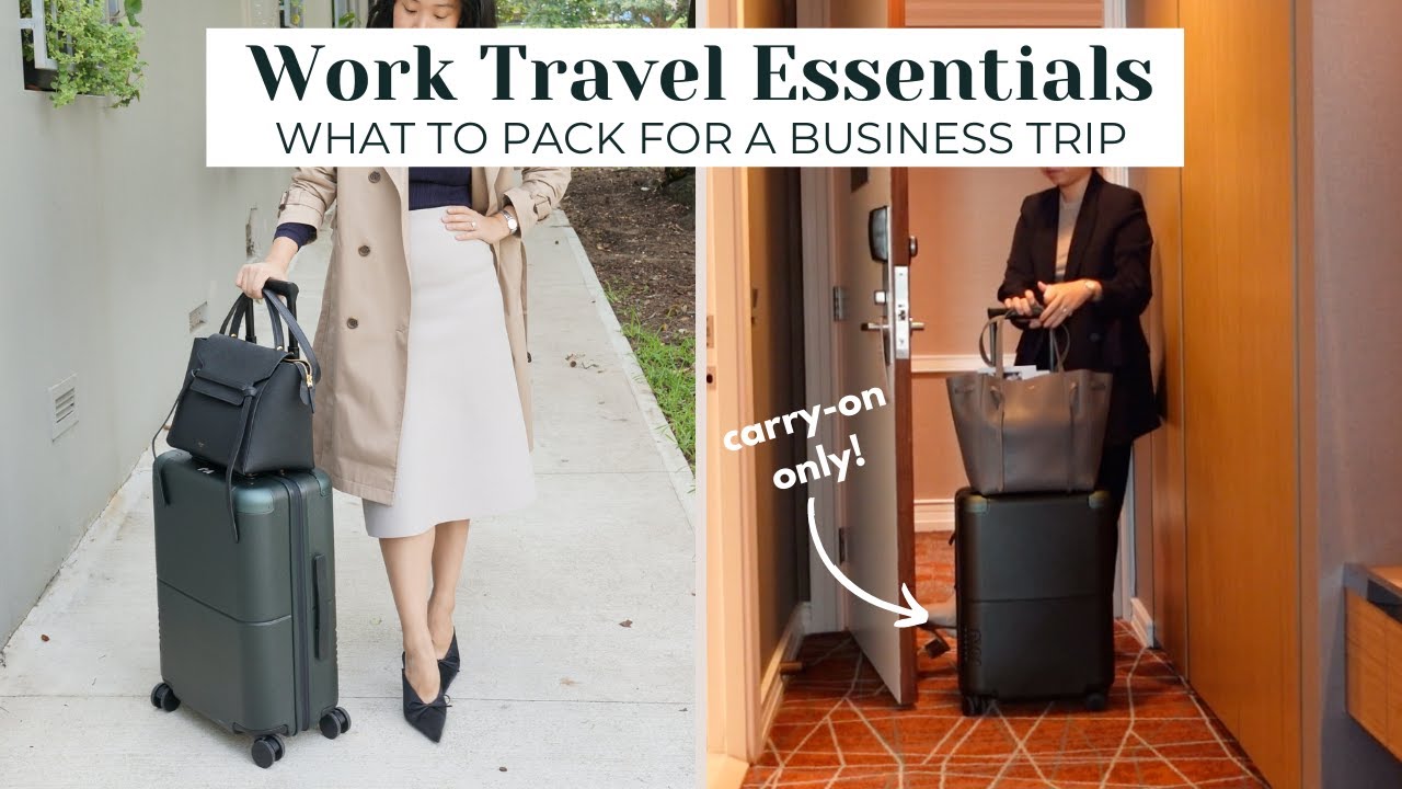 WORK TRAVEL ESSENTIALS | What to Pack for a Business Trip + How to ...