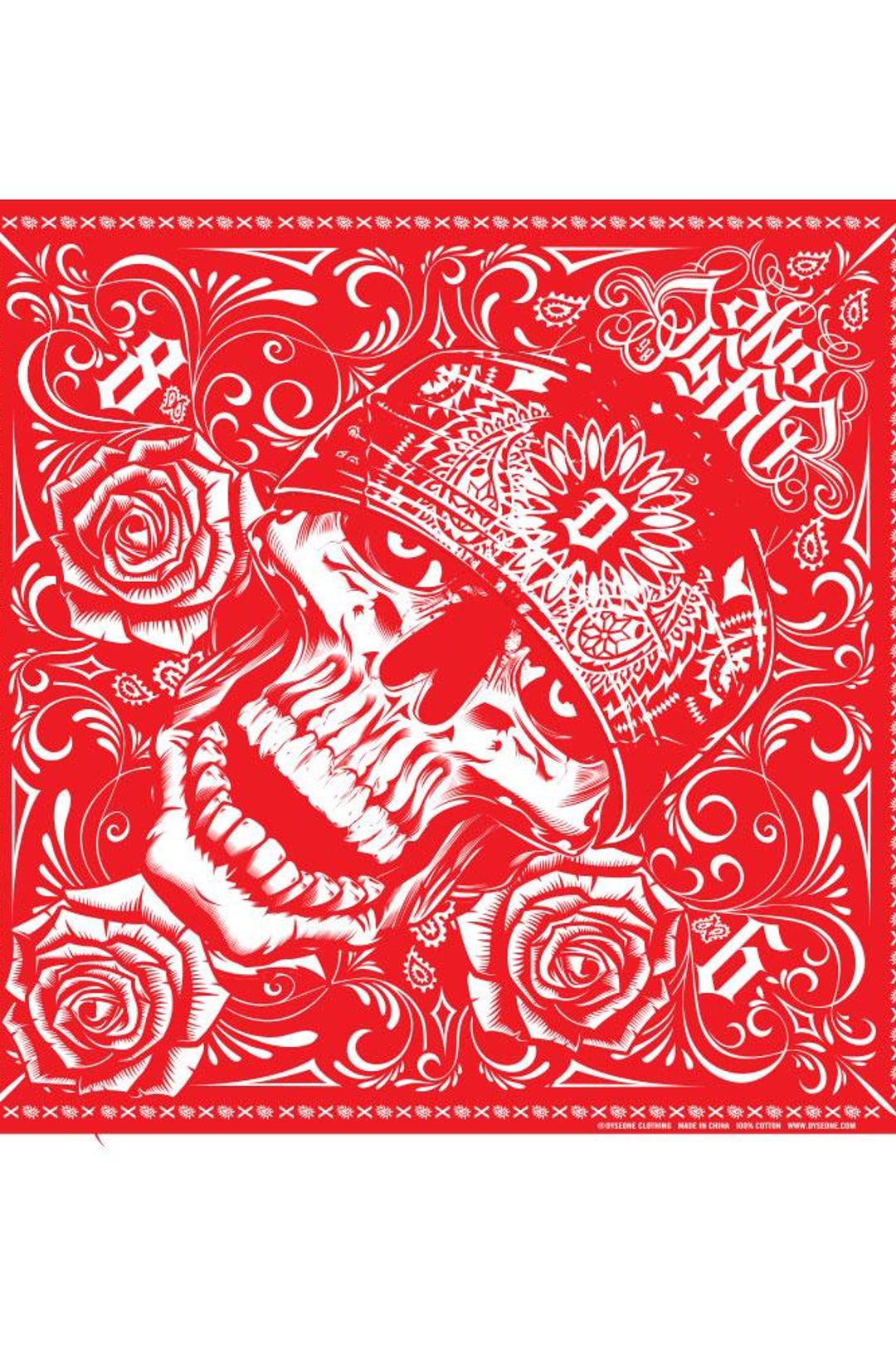 Dyse One Skully Bandana Red - ShopperBoard