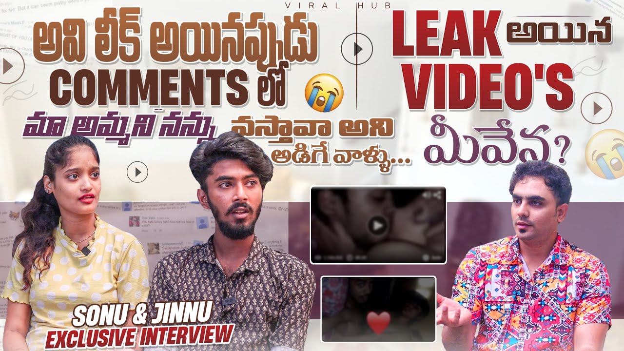 Sonu & Jinnu Exclusive Interview On Leaked MMS | Telugu Love Story ...