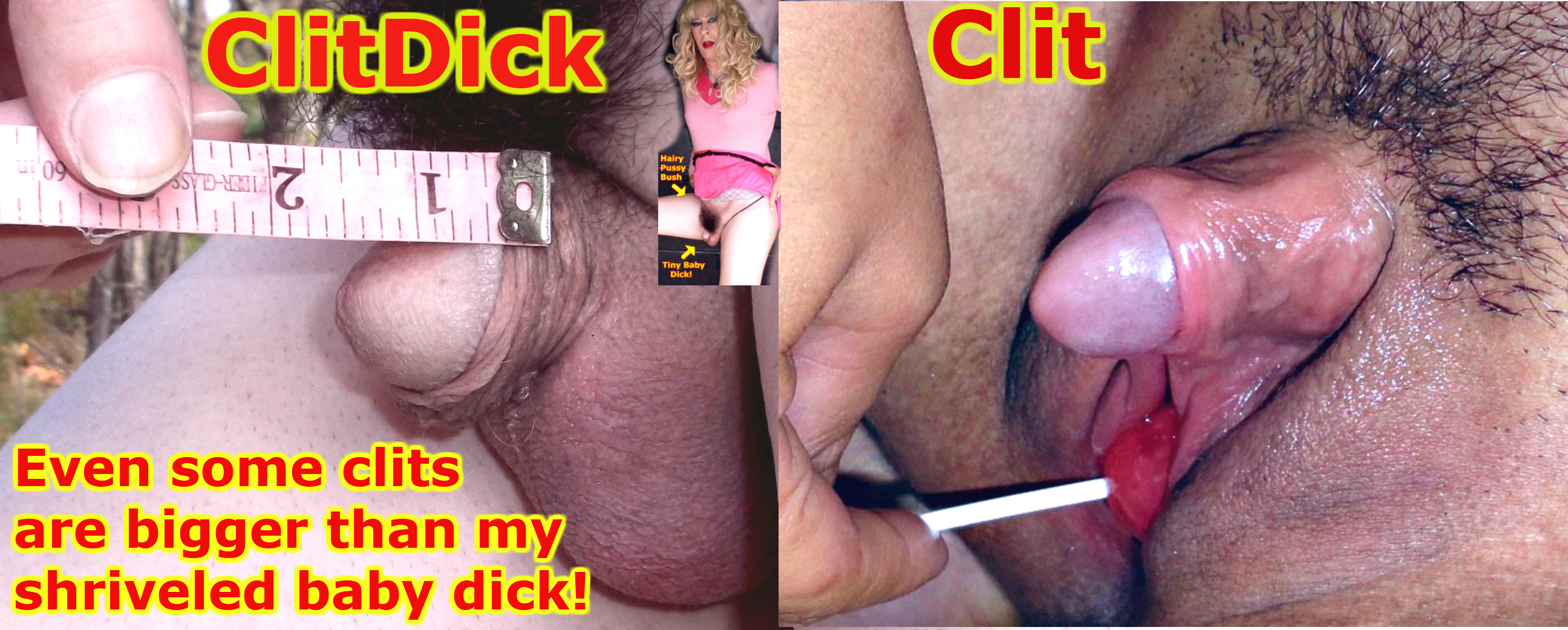 Tiny Baby Dick crossdresser! Hairy pussy Micropeni - Stockings On ...
