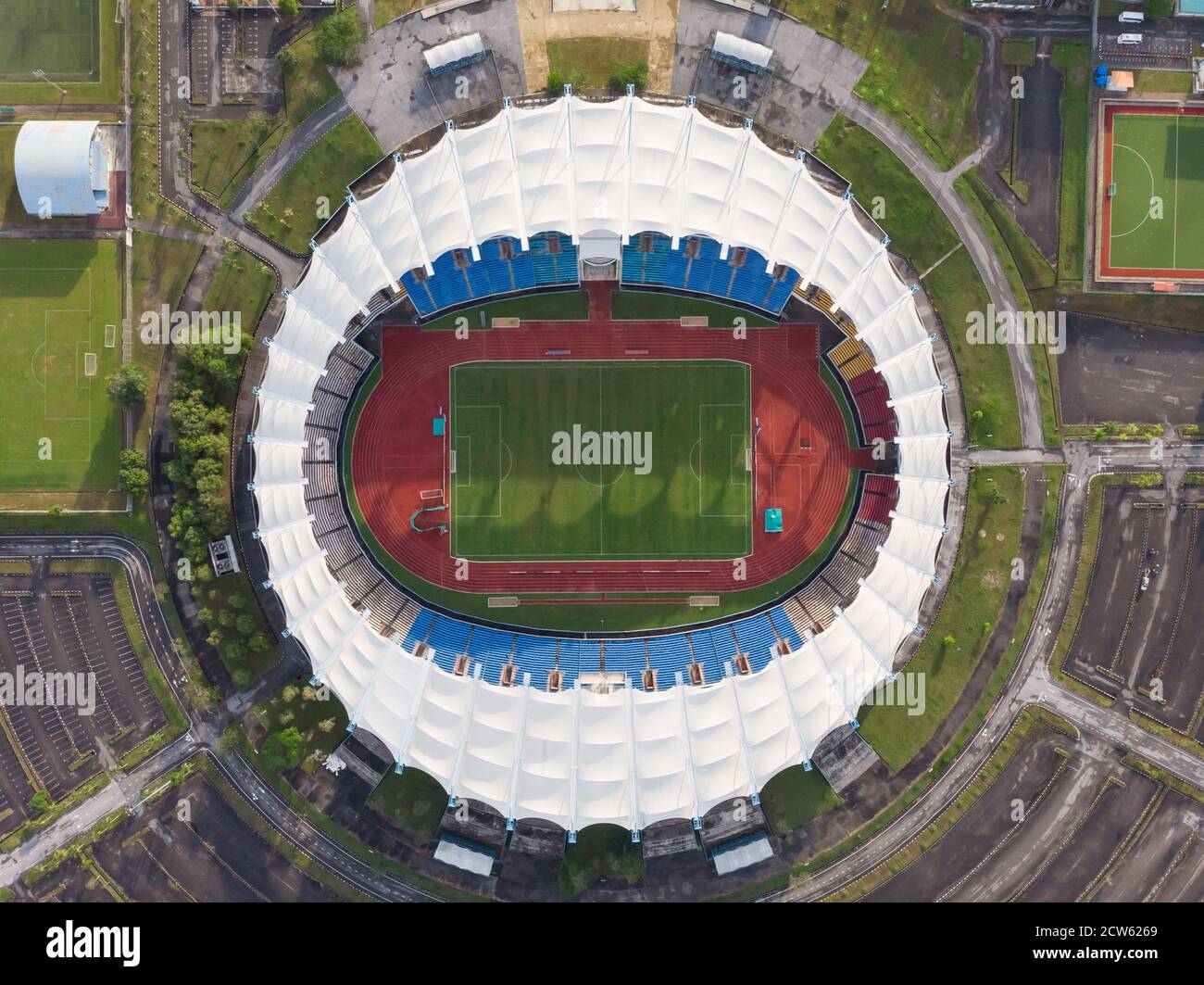 Top Down aerial view of Sarawak State Stadium or Locally known as ...