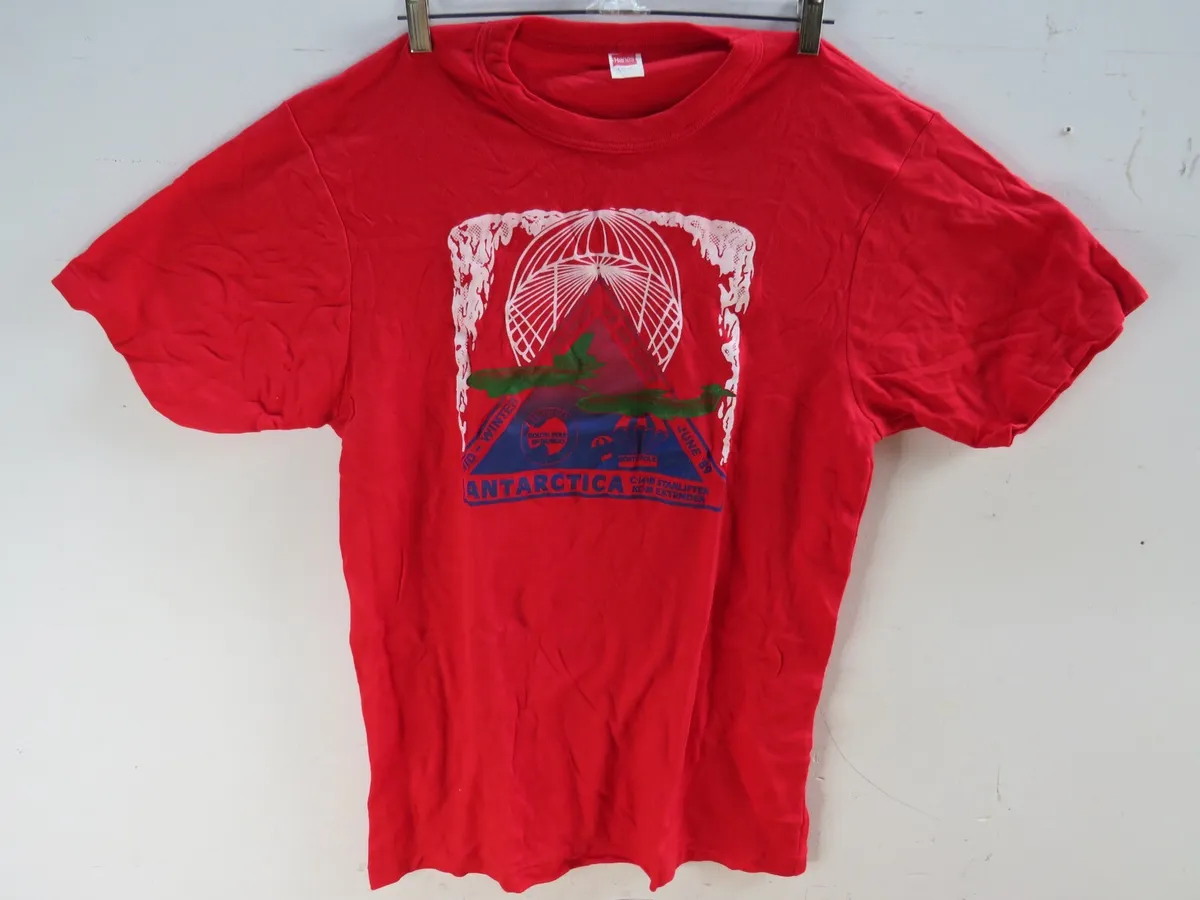 Vintage Hanes U.S. Air Force Antartica 1989 Graphic T-Shirt RARE ...