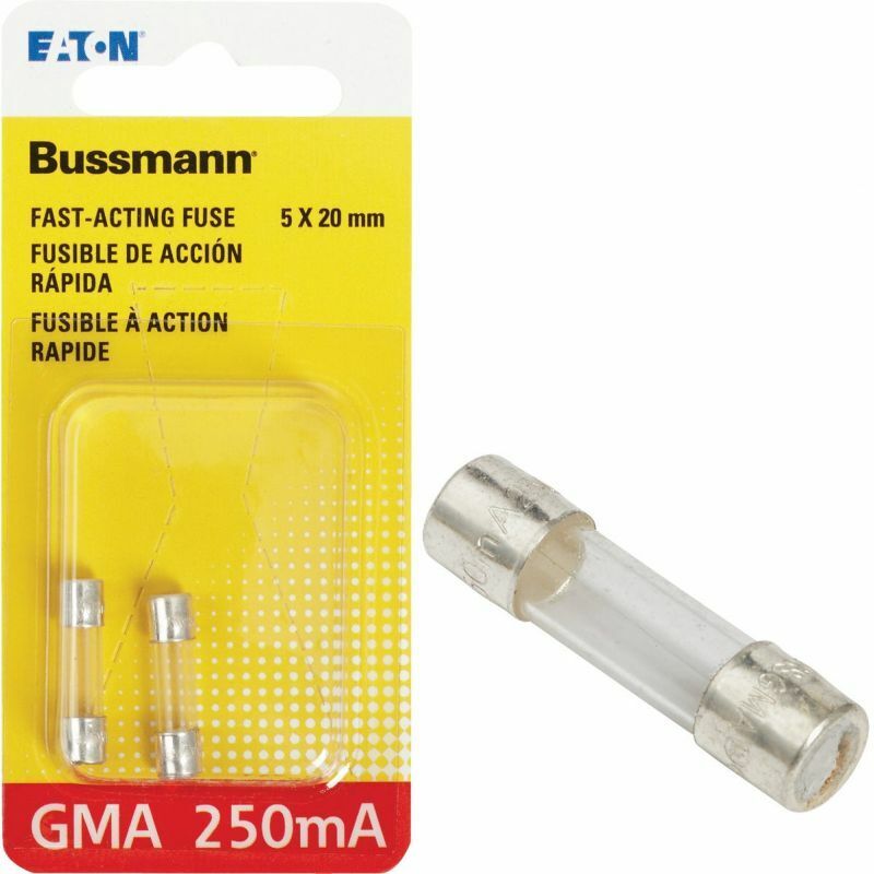 20-2pk)-Bussmann 250A GMA Glass Tube Electronic Fuse BP/GMA-250MA ...