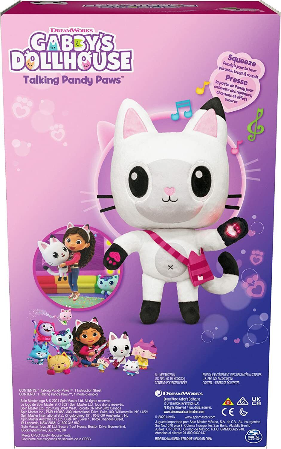 Gabby's Dollhouse - Talking Pandy Paws Cat 13-Inch Plush ...