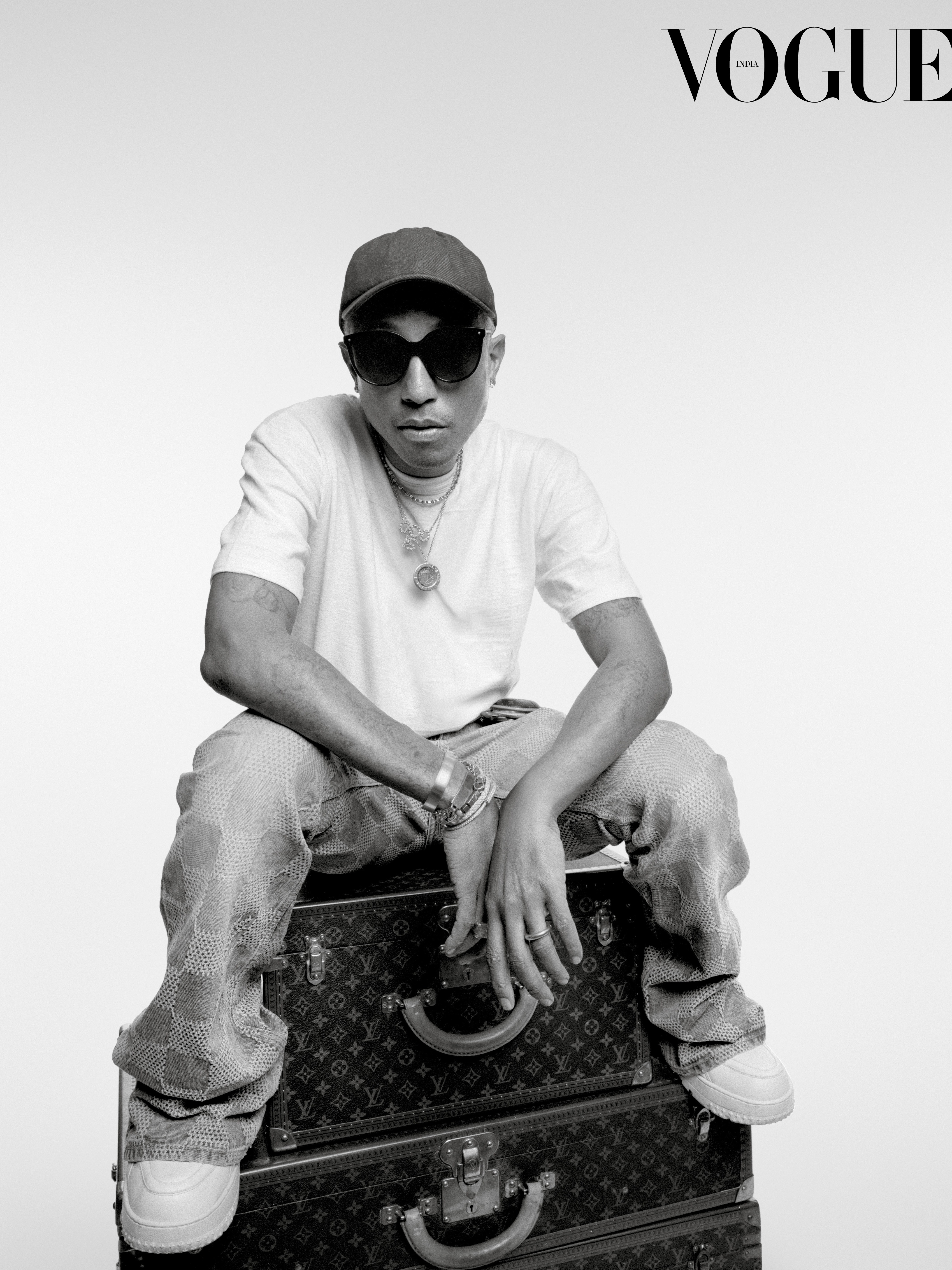 Pharrell Williams, the newly appointed creative director at Louis ...