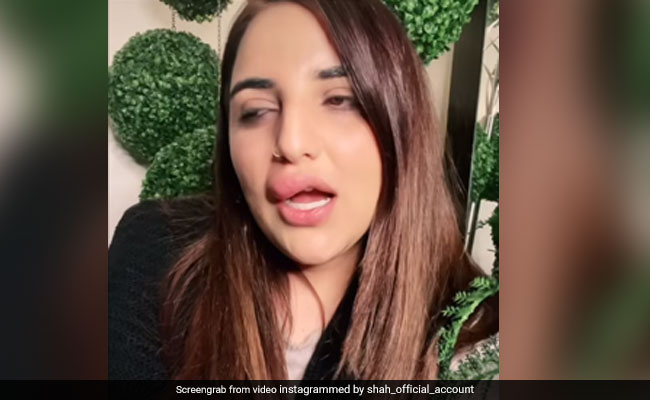 Pakistani TikTok Star Hareem Shah Shares Video Of Botched Lip Job