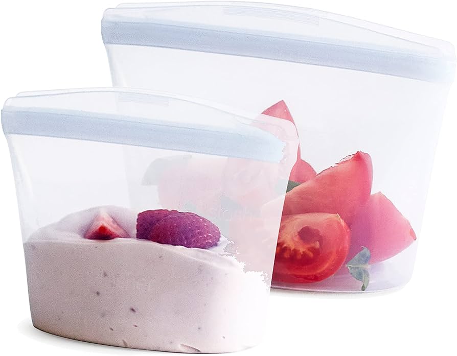 Amazon.com | Stasher Reusable Silicone Storage Bag, Food Storage ...