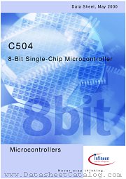 SAK-C504-XXXX Datasheet pdf - 8-Bit Microcontrollers - 8-Bit CMOS ...