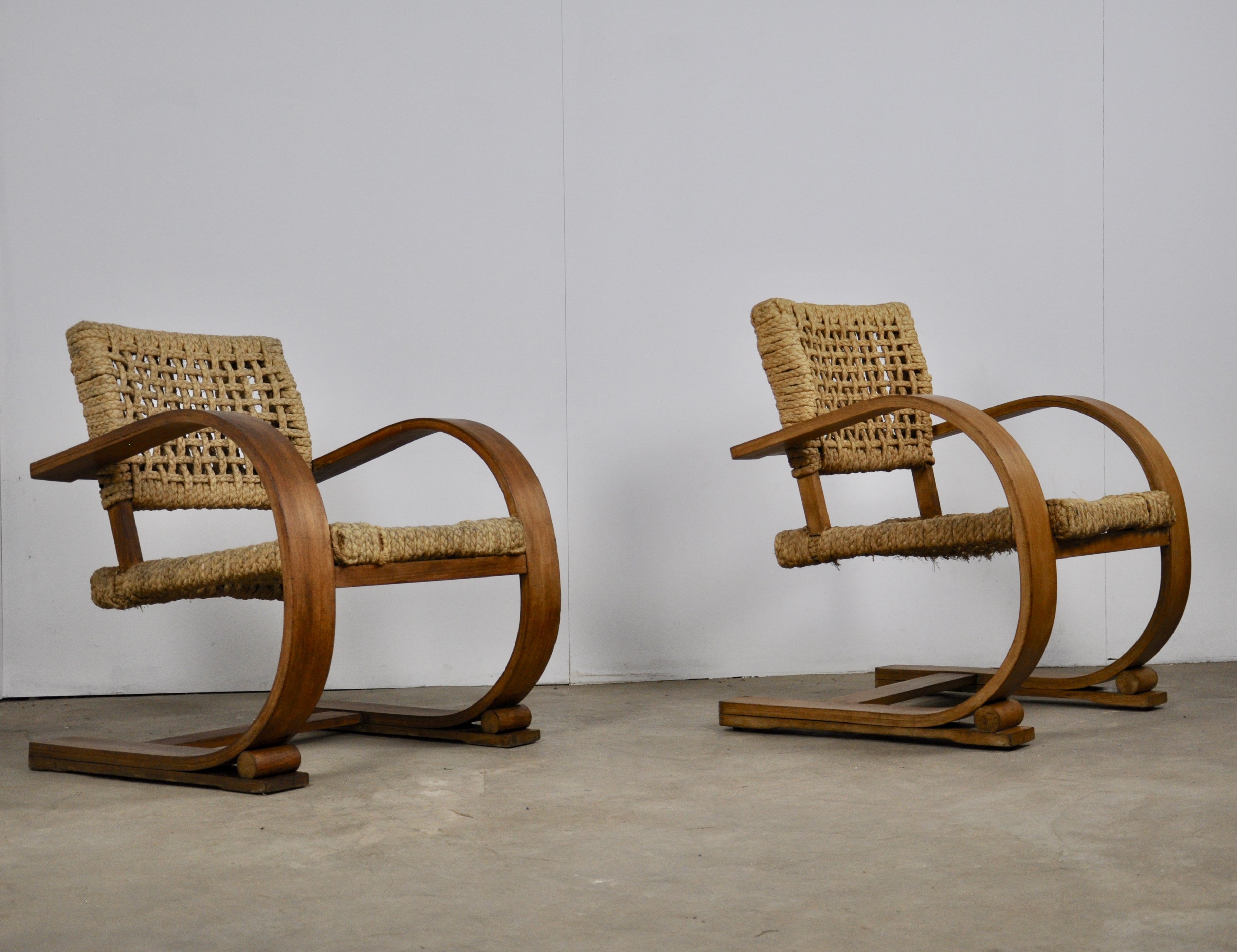 2 x Lounge chairs by Adrien Audoux & Frida Minet for Vibo Vesoul ...