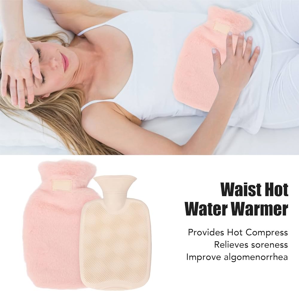 Amazon.com: Hot Water Bottle with Soft Plush Cover, PVC Hot Water ...