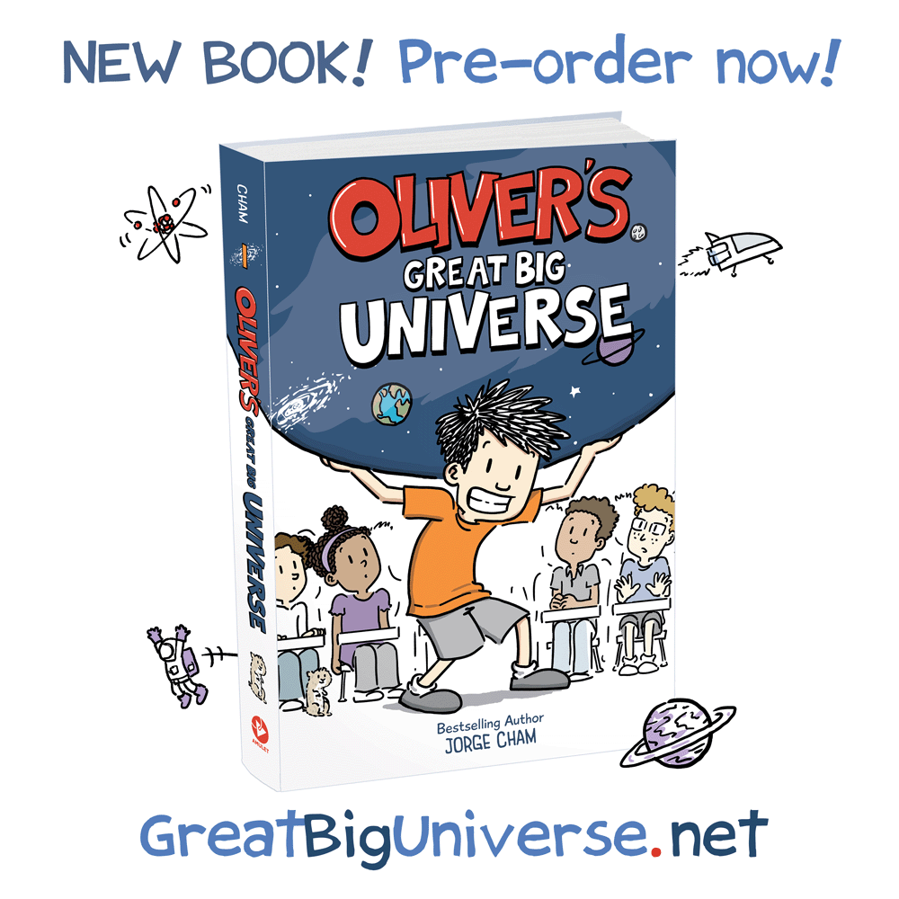 PHD Comics: New Book! Oliver's Great Big Universe!