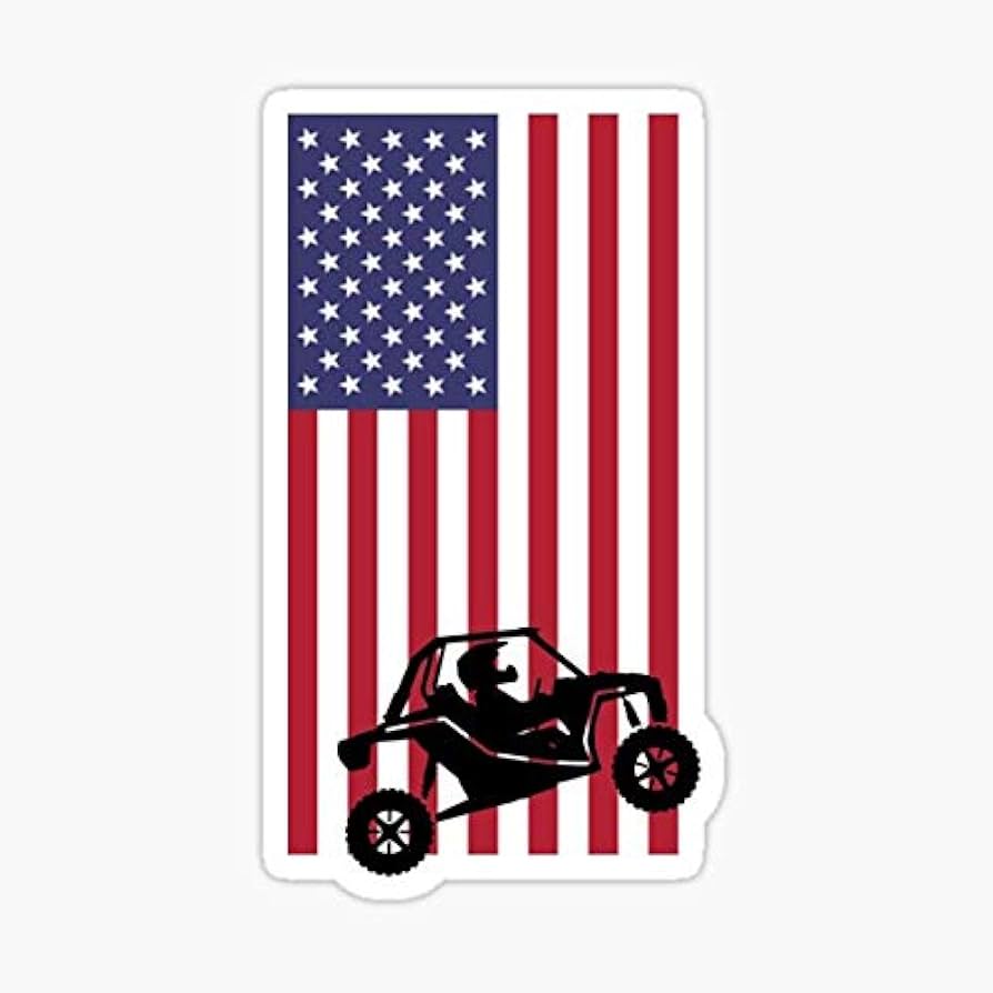 SXS USA American Flag Sticker - Sticker Graphic ... - Amazon.com