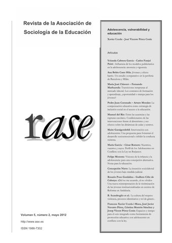 RASE: Volumen 5, número 2 by RASE - Issuu