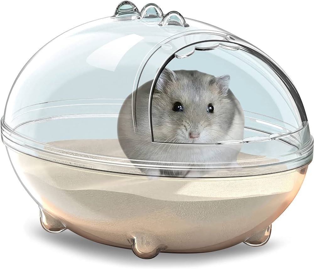 Amazon.com : lazYYzal Hamster Bathroom,Hamster Bathtub Box,dust ...