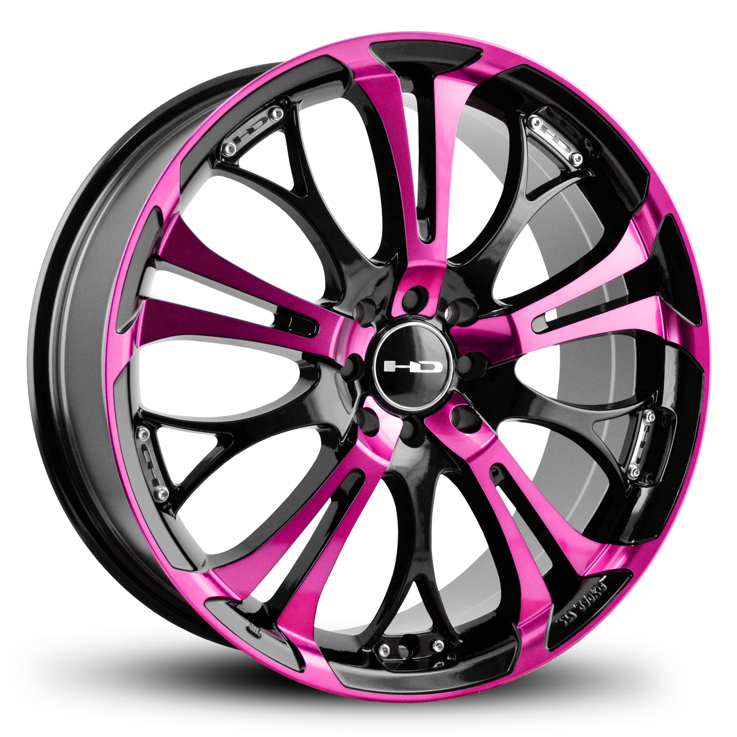 The Original HD Wheels Spinout Pink Custom Rims 16, 17, 18, 20 ...