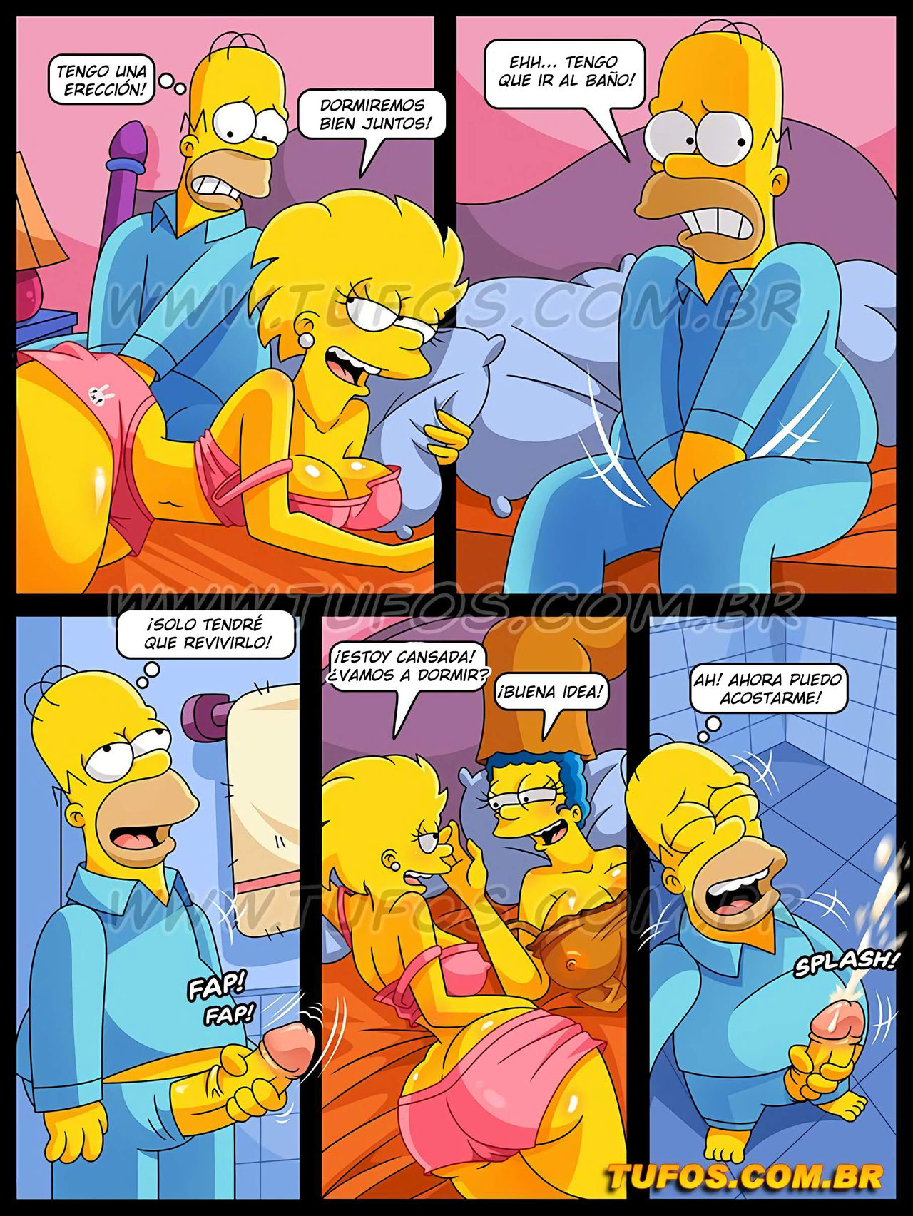 Durmiendo En La Cama De Mis Padres – Los Simpsons - Page 4 - Comic ...