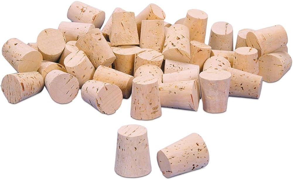 XXXX Quality Cork Stoppers, Size 8, Top: 22 mm, Bottom: 17 mm ...