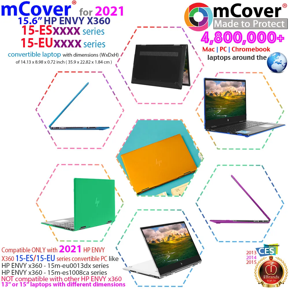 NEW mCover® Hard Case for 2021 15.6" HP ENVY x360 15-ESxxxx ...