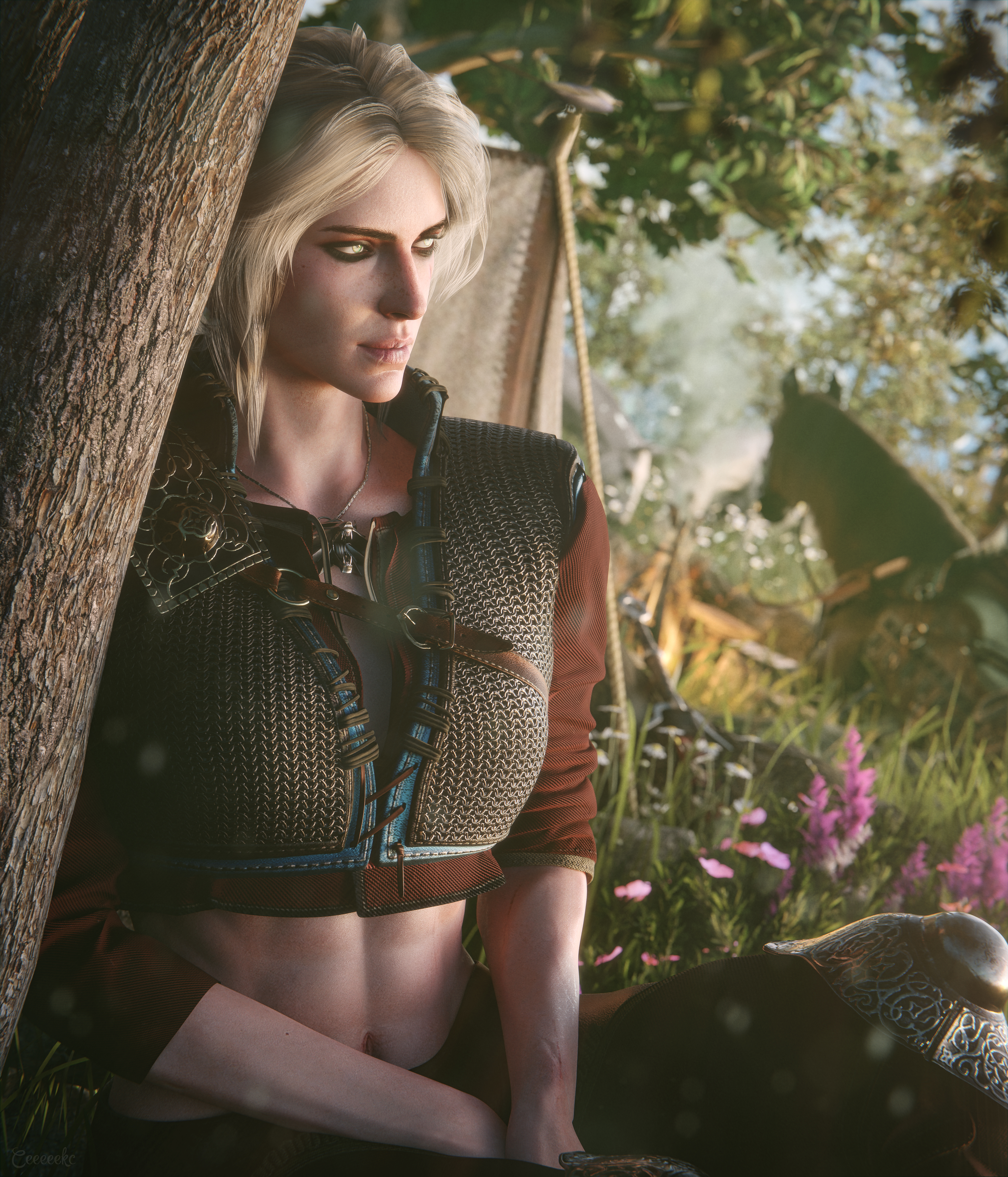 Relaxing Ciri by CEKC : r/Witcher3