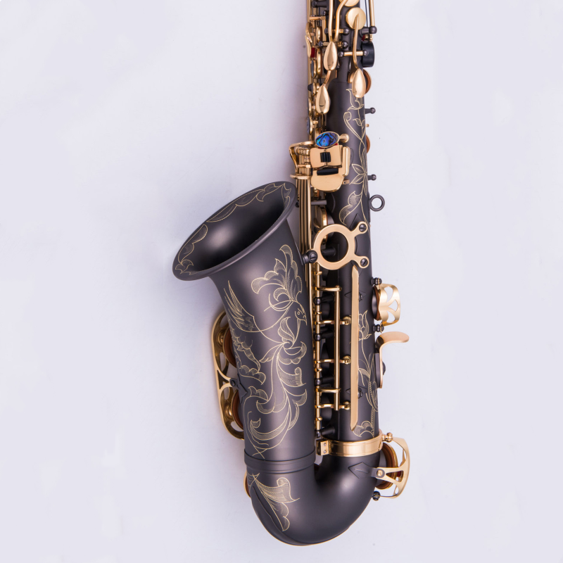 New Alto Saxophone high quality musical instruments black gold ...