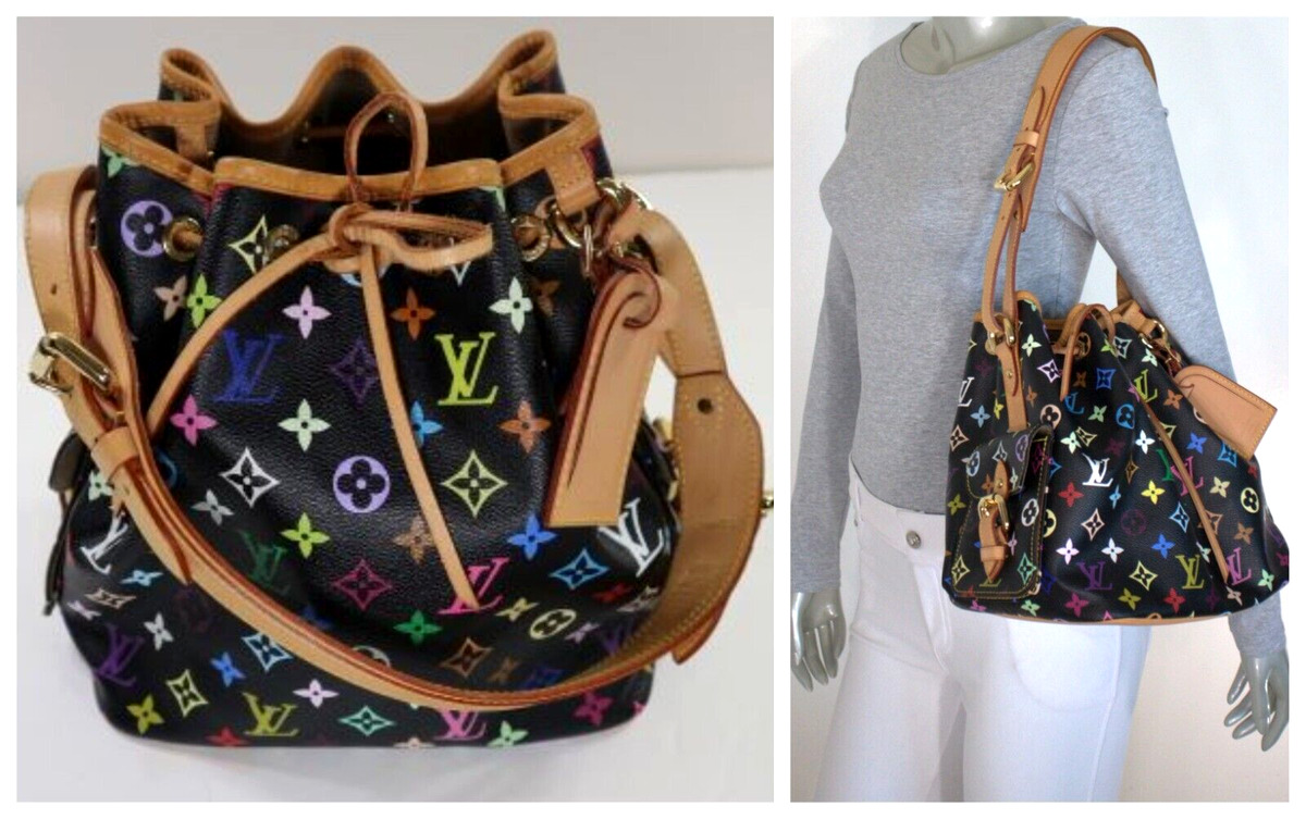Louis Vuitton Petit Noe Monogram Multi Color Drawstring Bucket Bag ...