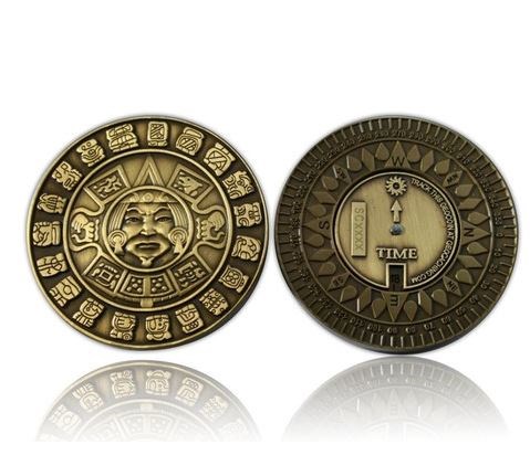 TB5H78N) Suncompass Geocoin - La Boussole du Soleil Maya