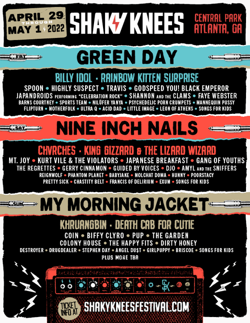 The Shaky Knees 2022 Lineup is Out!! : r/Atlanta