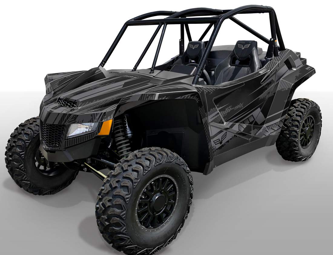 Amazon.com: Graphics Kit for Textron Wildcat XX - Racer-X Black ...