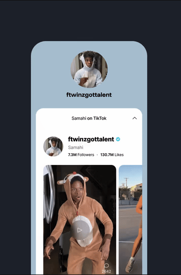 TikTok's new Profile Kit allows creators to embed up to six videos