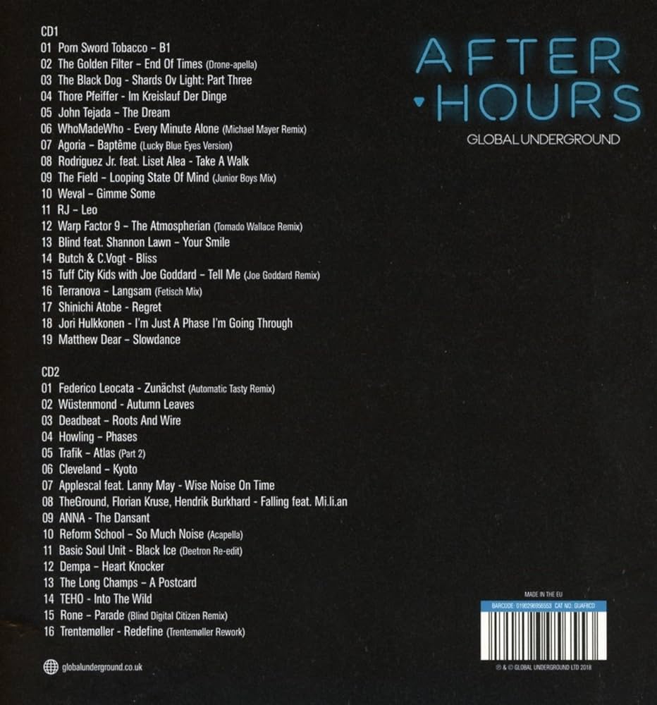 GLOBAL UNDERGROUND - Global Underground: Afterhours 8 - Amazon.com ...