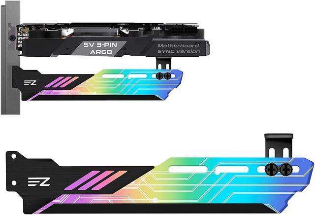 EZDIY-FAB RGB GPU Holder 5V 3-Pin Colorful RGB Graphics Card GPU ...