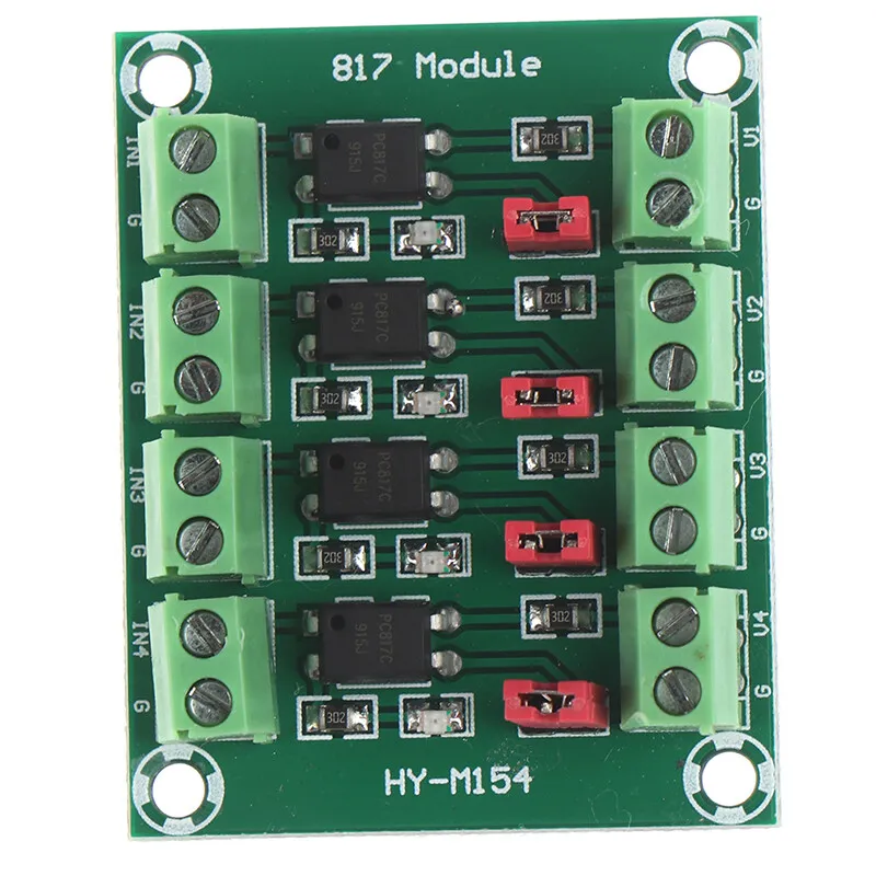 PC817 4-Channel Optocoupler Isolation Module Voltage Converter ...