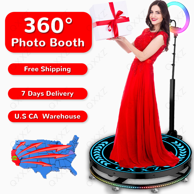 360 Photo Booth Portable Selfie Platform Slow Motion Video ...