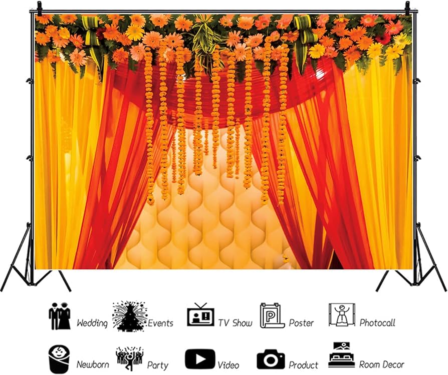 CSFOTO 1.5 x 1 m Indian Wedding Background Hindu Traditional ...