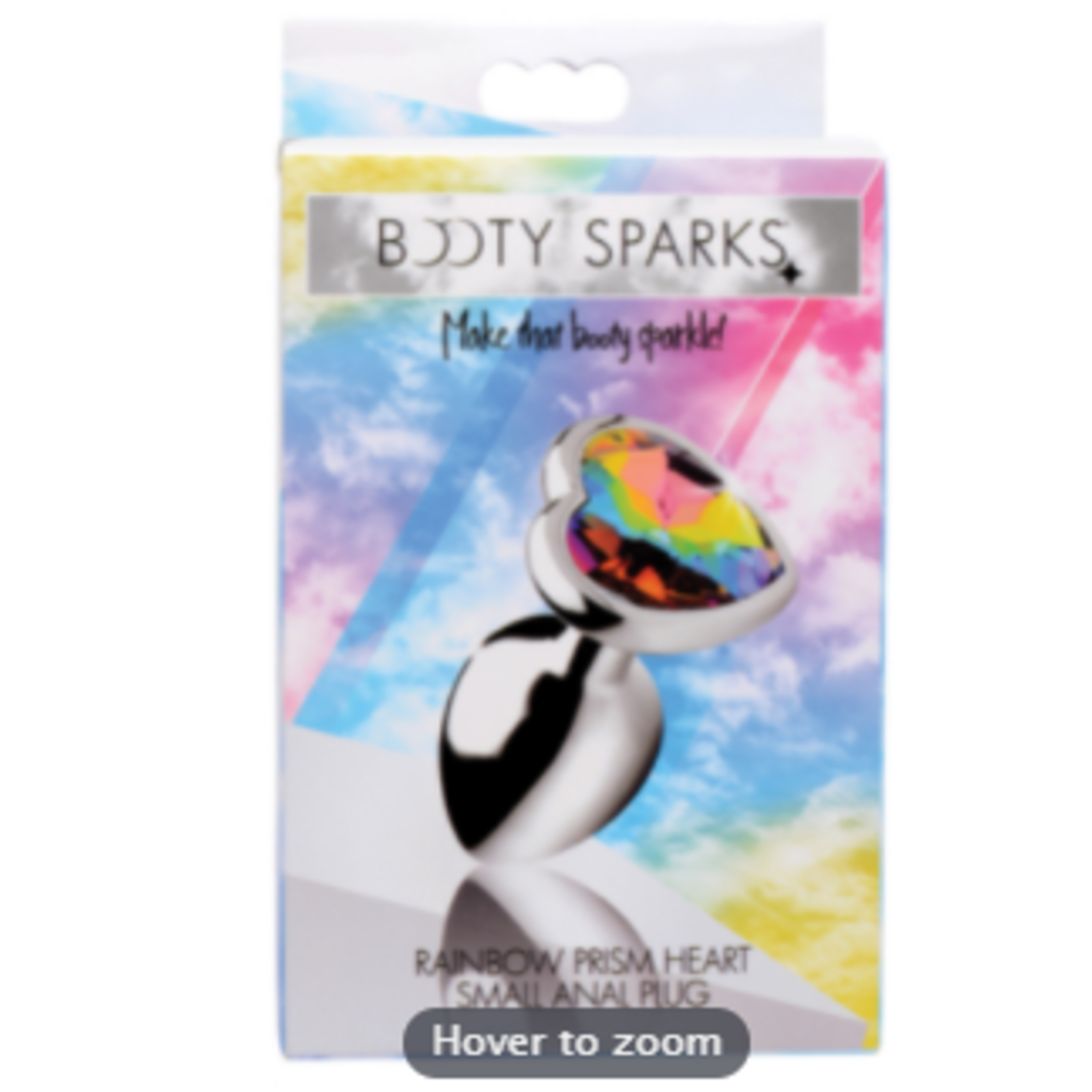 Booty Sparks Rainbow Prism Heart Anal Plug-Small - Frenzies