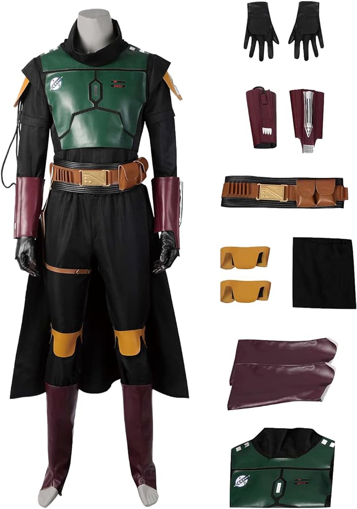 Amazon.com: Heodols Boba Fett Costume Adult Bounty Hunter ...