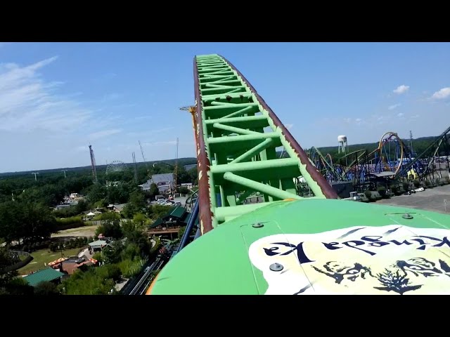 Kingda Ka Front Seat POV 2015 FULL HD Six Flags Great Adventure ...