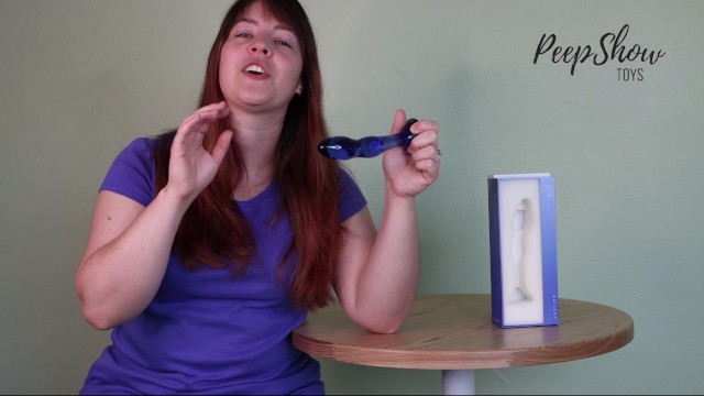 Toy Review - Chrystalino Gallant Blue Glass Curved Dildo Wand ...