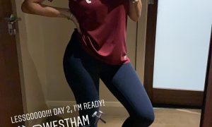 Pornhub legend Mia Khalifa drives fans wild in West Ham shirt as ...