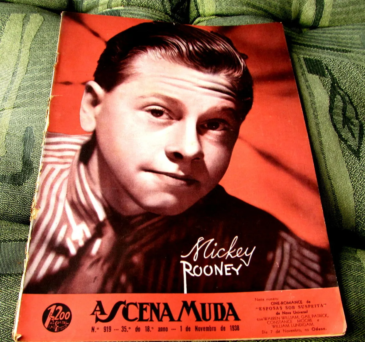 SCENA MUDA BRAZIL 1938 MICKEY ROONEY RAY MILLAND FLYNN BETTE DAVIS ...