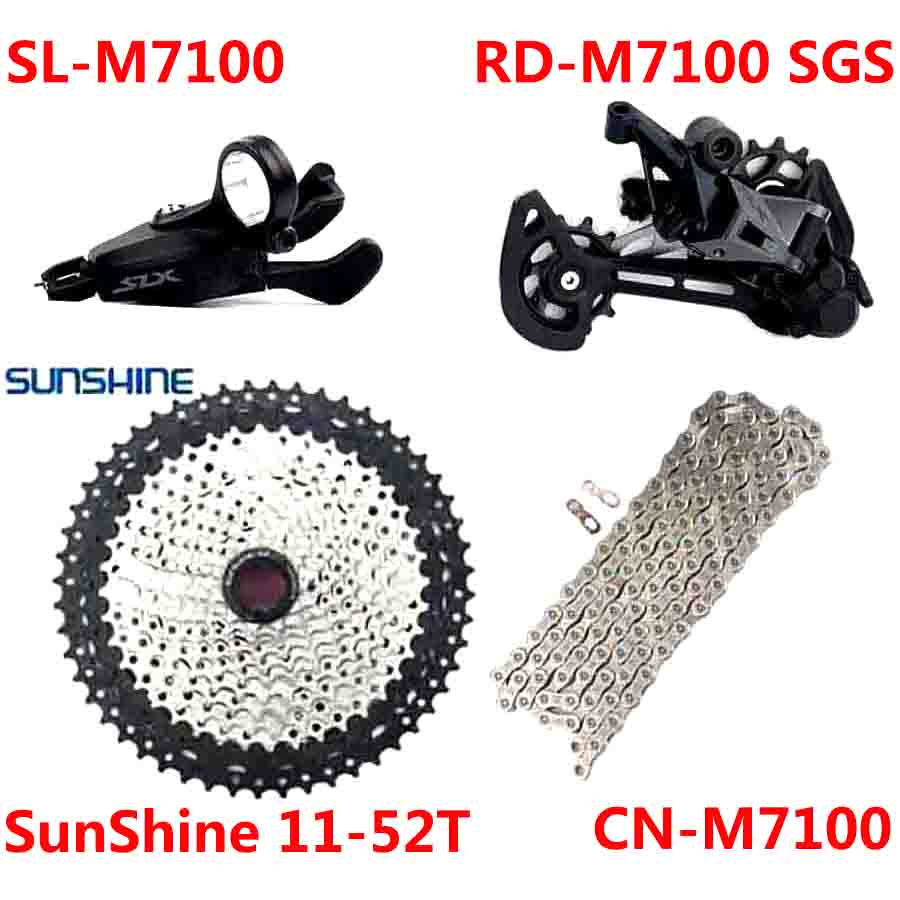 SHIMANO SLX M7100 1x12 Speed Derailleur Groupset MTB Mountain Bike ...