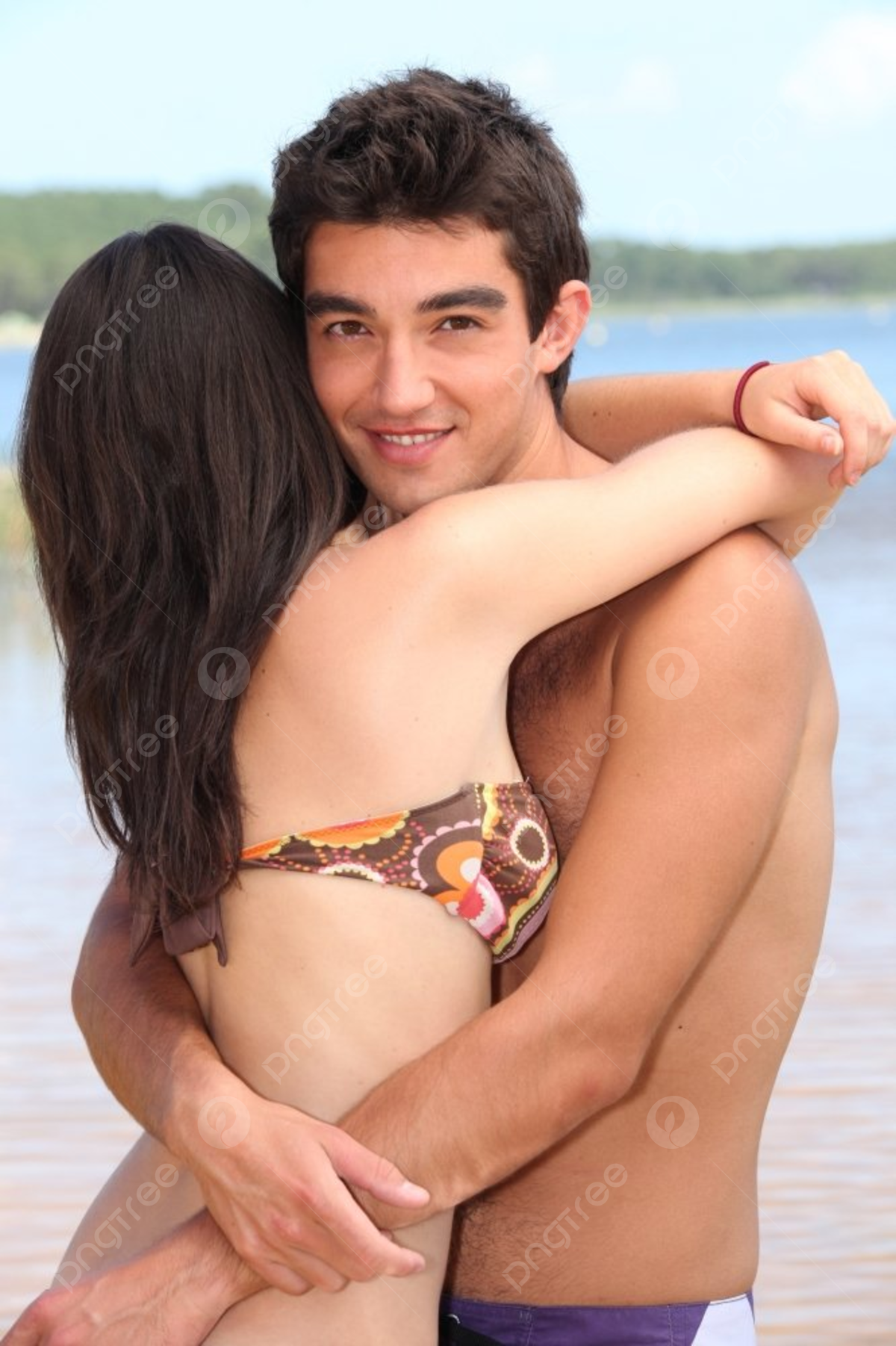 Young Couple Boy Girl Teenagers Photo Background And Picture For ...