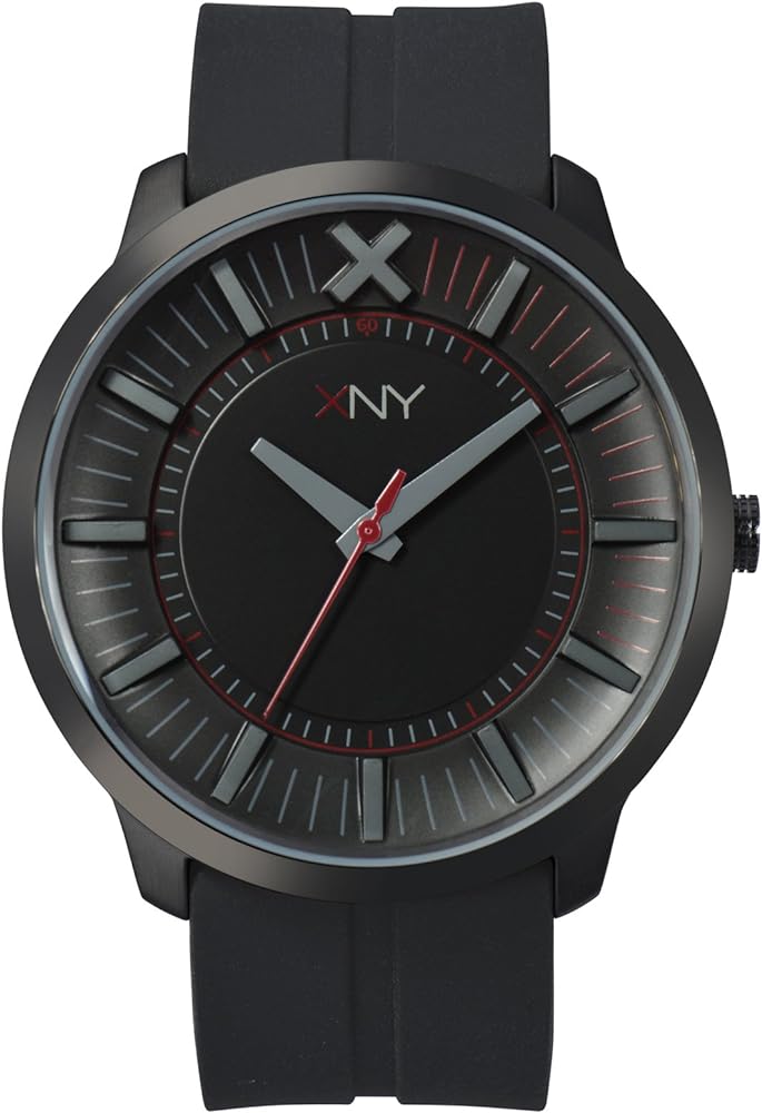 Amazon.com: XNY Watch, Men's Tailored Streetwear Black Silicone ...