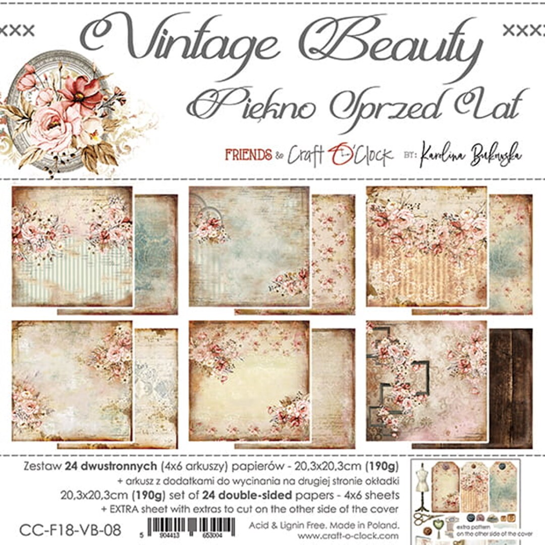 Scrapbook Paper Pad 8 X 8 Vintage Beauty - Etsy