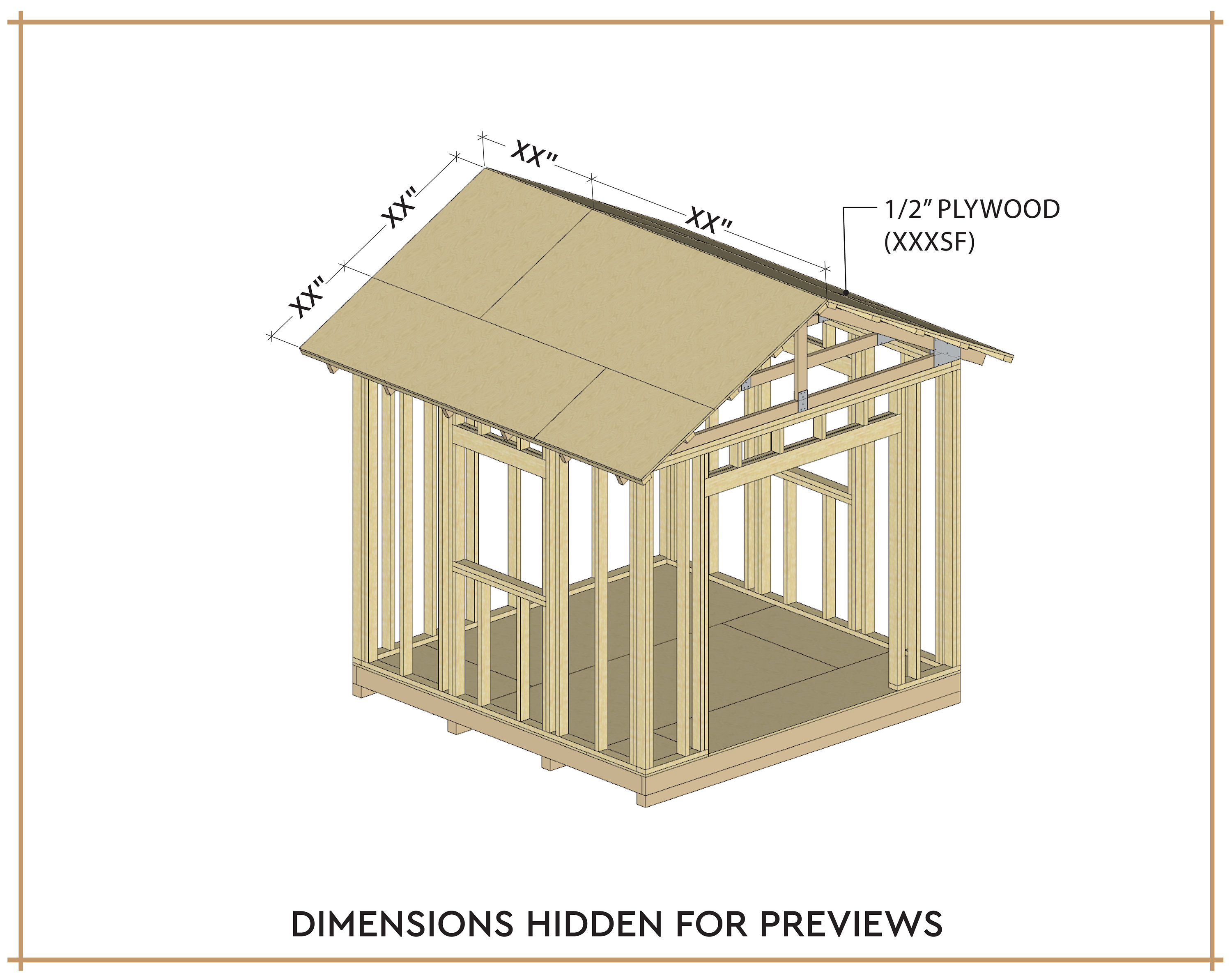 10x12 Garden Shed Plans and Build Guide DIY Woodworking - Etsy Denmark