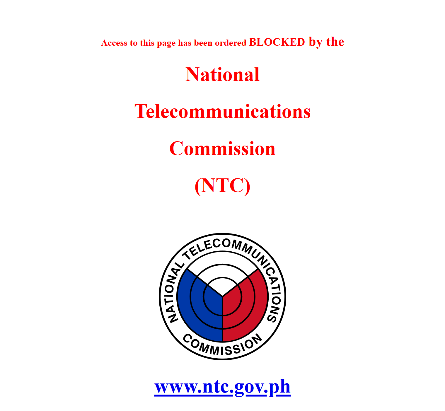 Censorship] The Philippines' National Telecommunications ...