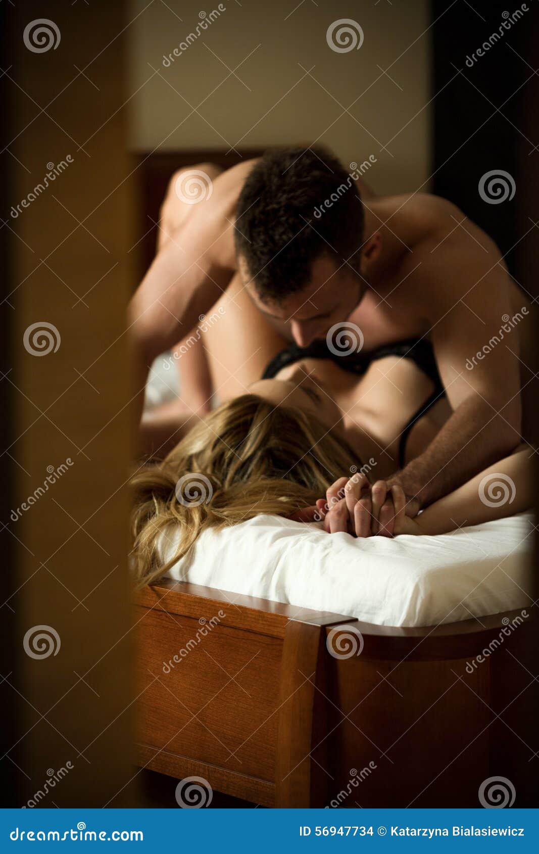 Passionate Lovers Cultivating Sex Stock Photo - Image of bedroom ...